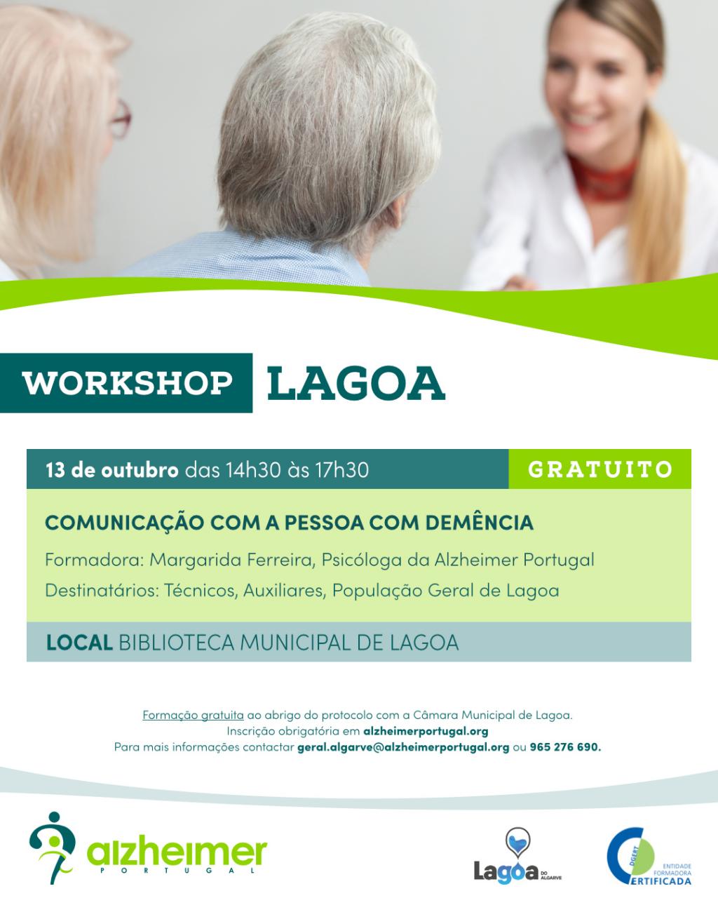 O núcleo do Algarve da Alzheimer Portugal irá realizar no próximo dia 13 de Outubro, das 14h30 às 17h30, uma ação de informação sobre o tema: “Comunicação com a pessoa com demência"”.